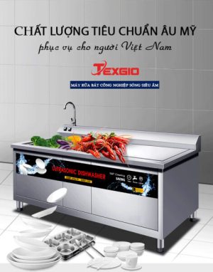 clc - Máy Rửa Chén Bát Công Nghiệp UltraSonic Texgio Luxury TGU-800HS