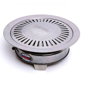 Combo Bếp cồn inox + Vỉ nướng tráng men Fujishi