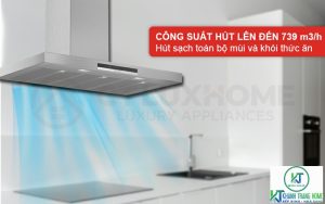 cong suat hut may hut mui dwb97im50 - MÁY HÚT MÙI GẮN TƯỜNG BOSCH DWB97IM50 SERIE 4 NGANG 90CM