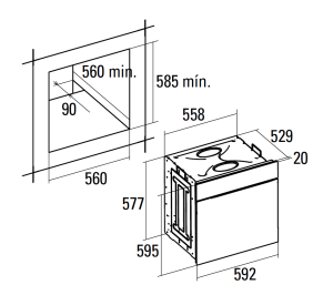 Lò nướng Nodor D 7008 DT WH