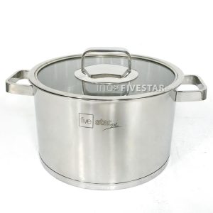 dca4d47d - Nồi inox 304 fivestar 24cm nắp kính