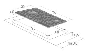 downloadproductfile24 - Bếp gas âm 5 vùng nấu Gorenje GTW761UB