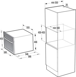 downloadproductfilebcm589s12x fix 980x550 1 - Lò nướng kèm vi sóng Gorenje BCM589S12X