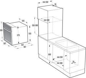 downloadproductfilebo637e30xg - Lò nướng Gorenje BO637E30XG
