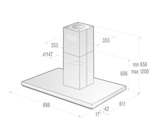downloadproductfileiht971s2xbg - Máy hút mùi độc lập Gorenje IHT971S2XBG
