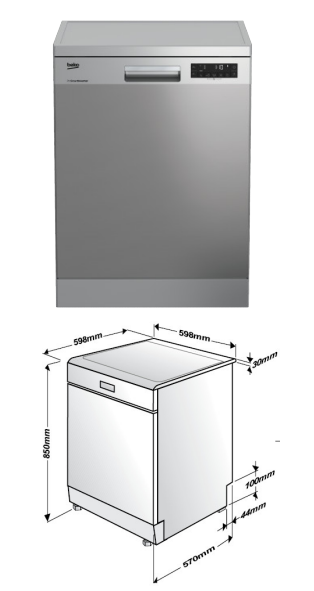 dsgfedej - MÁY RỬA BÁT BEKO DFN28424X dsgfedej - MÁY RỬA BÁT BEKO DFN28424X