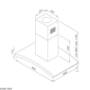 dunei90s - Máy hút khử mùi đảo Malloca DUNE-I90S