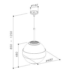 earth b 1 1 - Máy hút mùi đảo kết hợp trang trí DUDOFF EARTH W