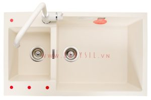 enc2 18 3 - Chậu rửa Carysil ENC2 màu Champagne