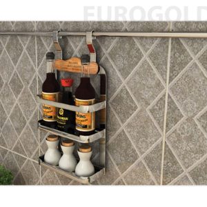 Giá treo ngoài gia vị 3 tầng inox 304 EuroGold EV38