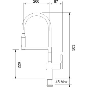 franke fs hf swsp ds steel optics kt 1 1 - FRANKE | Vòi rửa chén FS HF SWSP DS STEEL OPTICS (115.0370.611)