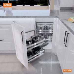 Hệ sole inox hộp mở trái và mở phải Garis GC01.45L/R