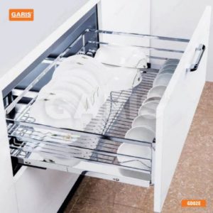 Giá bát đĩa Inox nan vuông cánh kéo GD02.90E