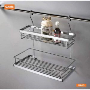 Giá để gia vị 2 tầng inox nan Garis GI04.3