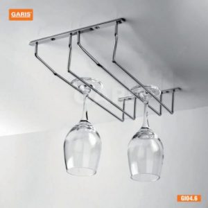 Giá treo inox ly rượu đôi Garis GI04.6