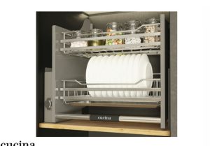 Giá bát đĩa nâng hạ Cucina – lưới tròn 800mm Inox 304 504.76.007