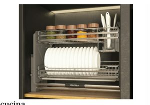 Giá bát đĩa nâng hạ Cucina 800mm Inox 304 504.76.137