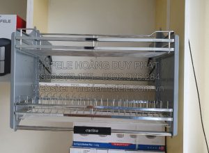 gia bat nang ha cucina hafele dang luoi dep hinh thuc te 2 3 - Giá bát đĩa nâng hạ Cucina – lưới dẹt 800mm Inox 304 504.76.017