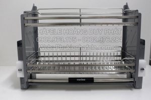 gia bat nang ha cucina hafele dang luoi tron hinh thuc te 1 - Giá bát đĩa nâng hạ Cucina 900mm Mạ Chrome 504.76.208
