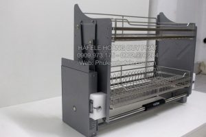 gia bat nang ha cucina hafele dang luoi tron hinh thuc te 4 7 - Giá bát đĩa nâng hạ Cucina – lưới tròn 700mm Inox 304 504.76.005