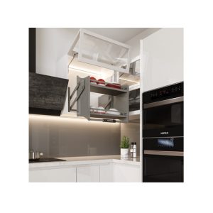gia bat nang ha oria 3 1 - Giá bát nâng hạ Hafele ORIA 800mm 504.76.817