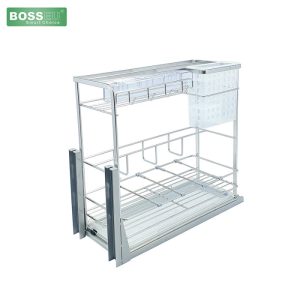 GIÁ DAO THỚT INOX NAN DẸT MẠ CROM BOSSEU BS250D