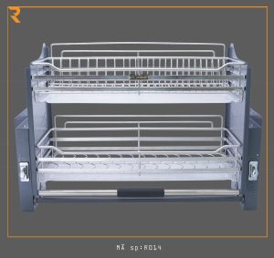 Giá Chén Bát Nâng Hạ Di Động 2 Tầng ROXANA R014-700