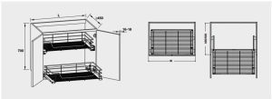 GIÁ XOONG NỒI HAFELE 549.03.132 CÁNH MỞ 450MM