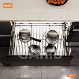 gp02c 1 3265 - Giá xoong nồi cánh kéo nan vuông Garis GP02.60C