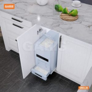 Thùng gạo thông minh 15kg cánh mở GARIS GR03.30