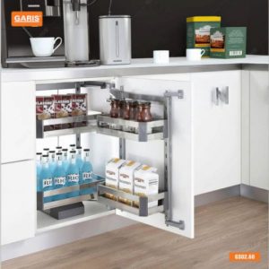 Hệ giá kho 2 tầng cánh mở inox hộp GARIS GS02.60