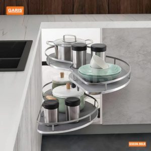 Giá xoay 1/2 hình chiếc lá đáy gỗ GARIS GS03N.90L/R