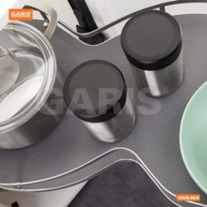 gs03n90l 3 2464 - Giá xoay 1/2 hình chiếc lá đáy gỗ GARIS GS03N.90L/R