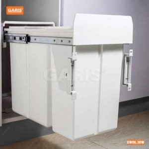 Thùng rác đôi cánh kéo 30 lít GARIS GW06.30W