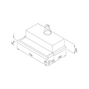 h204 1 - Máy hút mùi âm tủ Malloca H204.7 h204 1 - Máy hút mùi âm tủ Malloca H204.7