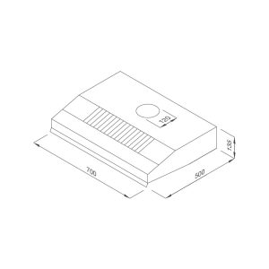 h322 - Máy hút khử mùi classic Malloca H322.7 NEW
