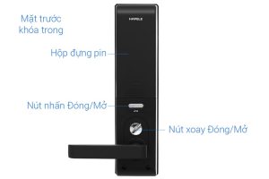 hafele than khoa lon dl7900 912 1 - Khóa điện tử Häfele EL7900-TCB màu đen thân lớn 912.05.641