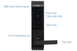 hafele than khoa lon dl7900 912 - Khóa điện tử Häfele EL7900-TCB màu đen thân lớn 912.05.641
