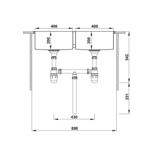 hh3 - CHẬU HÄFELE INOX VALERIAN HS-SD8851 567.20.537