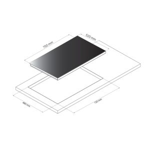 hinh ky thuat mia a2b 1 - Bếp điện từ kết hợp DUDOFF MIA A2B