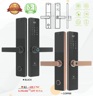 httpshanasmart.vnkhoa van tay kassler kl 608 cnc copper app 2 - Khóa vân tay Kassler KL-608 CNC Copper App tiêu chuẩn Đức