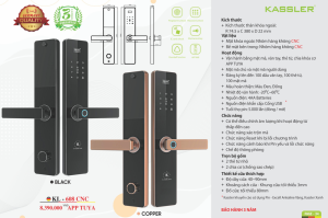 httpshanasmart.vnkhoa van tay kassler kl 608 cnc copper app 3 - Khóa vân tay Kassler KL-608 CNC Copper App tiêu chuẩn Đức