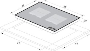 ic 1088 eg tskt - BẾP TỪ ĐÔI SPE–IC1088 EG