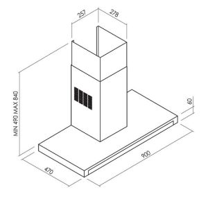 infinity 1 1 1 - MÁY HÚT MÙI ÁP TƯỜNG DUDOFF INFINITY