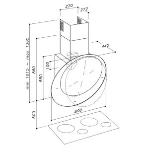 iris bc 1 1 1 - MÁY HÚT MÙI ÁP TƯỜNG BÁN THỦ CÔNG DUDOFF IRIS WG