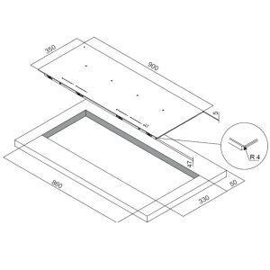 ivy f4b 1 3 1 - BẾP TỪ 4 VÙNG NẤU DUDOFF IVY F4G