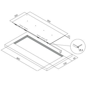 ivy f4b 2 1 - Bếp từ âm DUDOFF IVY F4W