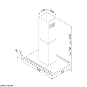 jointi900a - Máy hút khử mùi đảo Malloca JOINT-I900A