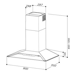 jupiter b 2 - Máy hút mùi treo tường DUDOFF JUPITER B