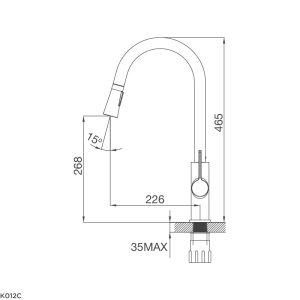 Vòi rửa Malloca K012C